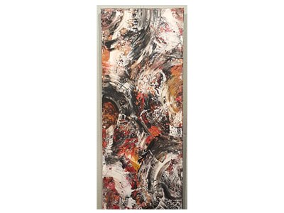 Tableau du peintre Double V (Valerie Viaud) pour l'expo Rendez-vous aux Jardins | Association AcomArtistes | Pau, Tarbes