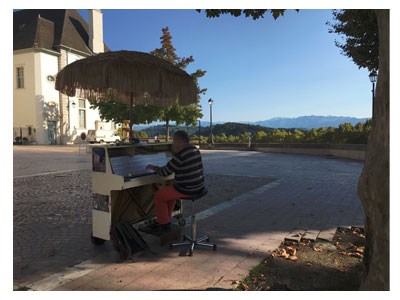 Pianiste Christophe Fontaine pour l'expo Les Rendez-vous aux Jardins | Association AcomArtistes | Pau, Tarbes