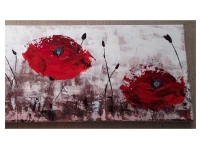 Tableau du peintre Patricia Montineri pour l'expo Rendez-vous aux Jardins | Association AcomArtistes | Pau, Tarbes