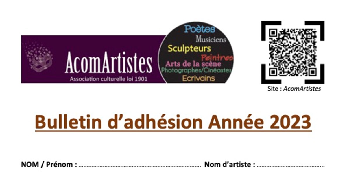 Association AcomArtistes | adhérer association culturelle, don association culturelle pau, acomartistes, artistes pau, don artistes pau, adhésion artistes pau | Pau (64)